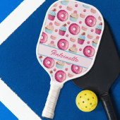 Roze Donut Pattern Pickleball Paddle