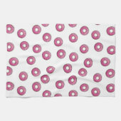 Roze Donut Pattern Theedoek (Horizontaal)