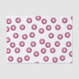 Roze Donut Pattern Tissuepapier