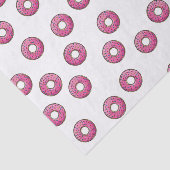 Roze Donut Pattern Tissuepapier (Detail)