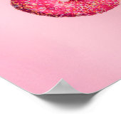 Roze donut poster (Hoek)