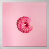 Roze donut poster (Voorkant)
