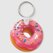 Roze Donut Sleutelhanger (Voorkant)