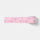 Roze Donut Spikkels Print Lint (Voorkant)