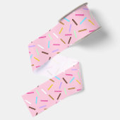 Roze Donut Spikkels Print Lint (Achterkant)