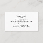 Roze donut sprinkeltjes bankkaartje visitekaartje (Achterkant)