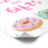 Roze Donut Sprinkle Cards & Gifts Sign Poster (Hoek)