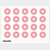 Roze Donut Sticker (Vel)