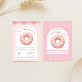 Roze Donut Sweet Shop Uitnodiging voor verjaardag