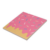 Roze Donut Tegeltje (Zijkant)