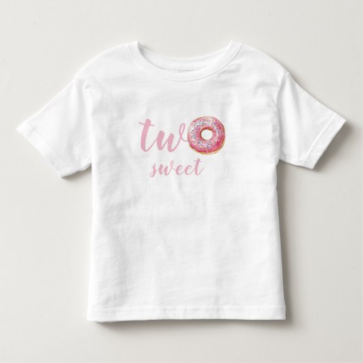 Roze Donut Verjaardag Kinder Shirts (Voorkant)
