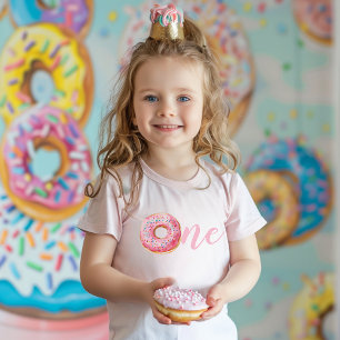 Roze Donut Verjaardag Kinder Shirts
