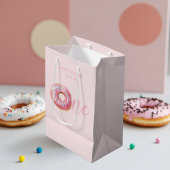 Roze Donut Verjaardag Medium Cadeauzakje
