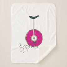 Roze Donut Wheel Unicycle met kleurrijke sprinken