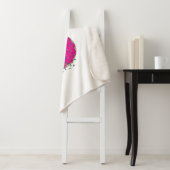 Roze Donut Wheel Unicycle met kleurrijke sprinken Sherpa Deken (In situ)