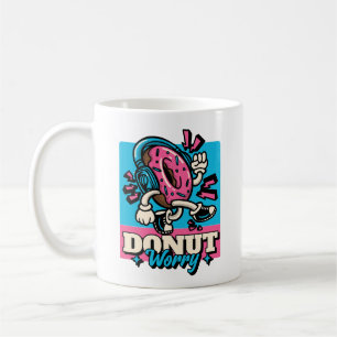 Roze Donut Zorgen Niet Koffiemok