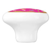 Roze donutdeur en trekknop van de lade keramische knop (Zijkant)