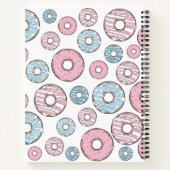 Roze Donuts, Blauwe Donuts, Sprinkles, Jouw naam Notitieboek (Achterkant)