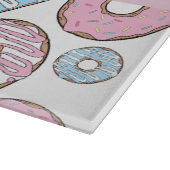 Roze Donuts, Blauwe Donuts, Sprinkles, Jouw naam Snijplank (Hoek)