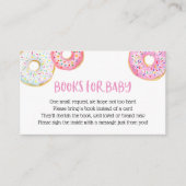 Roze Donuts Boeken voor Baby insert kaart (Voorkant)