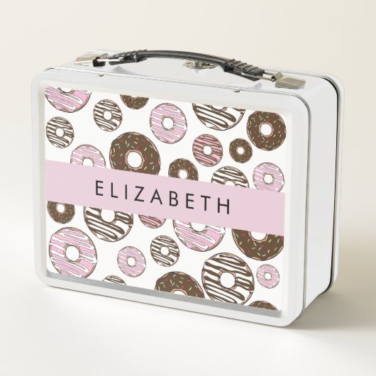 Roze Donuts, Bruine Donuts, Sprinkles, Jouw naam (Achterkant)