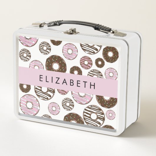 Roze Donuts, Bruine Donuts, Sprinkles, Jouw naam (Voorkant)