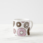 Roze Donuts, Bruine Donuts, Sprinkles, Jouw naam Espresso Kop (Voorkant rechts)
