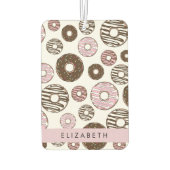 Roze Donuts, Bruine Donuts, Sprinkles, Jouw naam Luchtverfrisser (Achterkant)