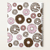 Roze Donuts, Bruine Donuts, Sprinkles, Jouw naam Planner (Achterkant)
