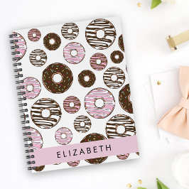Roze Donuts, Bruine Donuts, Sprinkles, Jouw naam Planner