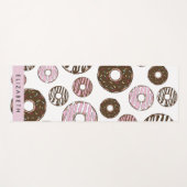 Roze Donuts, Bruine Donuts, Sprinkles, Jouw naam Yogamat (Voorkant (horizontaal))