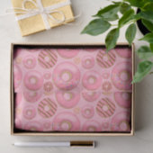 Roze Donuts gesorteerd patroon Tissuepapier (Geschenk)