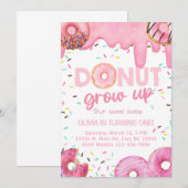 Roze donuts groeien niet op een goede uitnodiging. kaart (Voorkant / Achterkant)