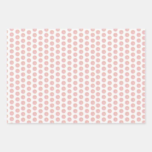 Roze Donuts ontwerp Inpakpapier Vel (Voorkant 2)