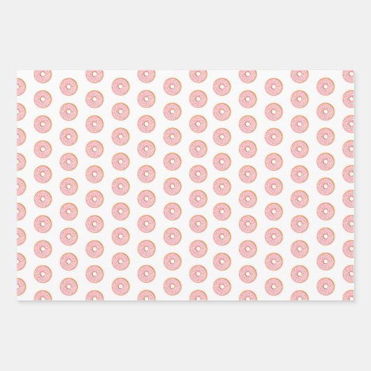 Roze Donuts ontwerp Inpakpapier Vel (Voorkant)