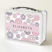 Roze Donuts, Paarse Donuts, Sprinkles, Jouw naam (Achterkant)