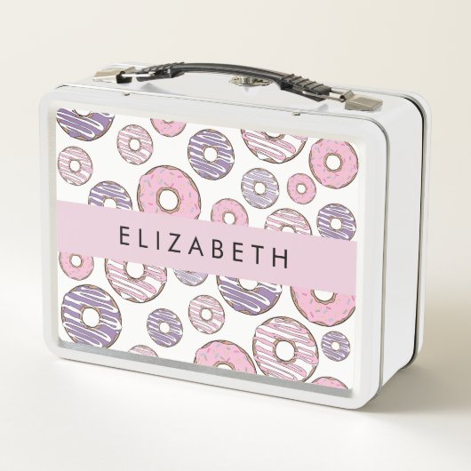 Roze Donuts, Paarse Donuts, Sprinkles, Jouw naam (Achterkant)