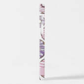 Roze Donuts, Paarse Donuts, Sprinkles, Jouw naam iPhone Hoesje (Linkerkant)