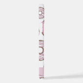 Roze Donuts, Paarse Donuts, Sprinkles, Jouw naam iPhone Hoesje (Rechterkant)