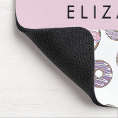 Roze Donuts, Paarse Donuts, Sprinkles, Jouw naam Muismat (Hoek)