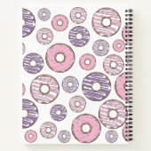 Roze Donuts, Paarse Donuts, Sprinkles, Jouw naam Notitieboek (Achterkant)