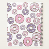 Roze Donuts, Paarse Donuts, Sprinkles, Jouw naam Planner (Achterkant)