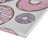 Roze Donuts, Paarse Donuts, Sprinkles, Jouw naam Snijplank (Hoek)