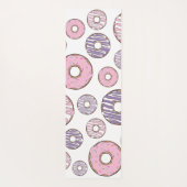 Roze Donuts, Paarse Donuts, Sprinkles, Jouw naam Yogamat (Achterkant)