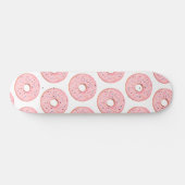 Roze Donuts Pattern Persoonlijk Skateboard (Horizontaal)