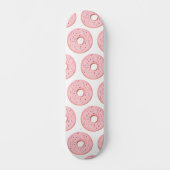 Roze Donuts Pattern Persoonlijk Skateboard (Voorkant)