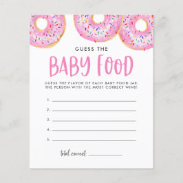 Roze Donuts raden het Baby Baby shower spel