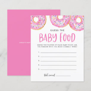 Roze Donuts raden het Baby Baby shower spel