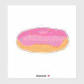 Roze Donuts Sticker (Vel)