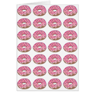 Roze Donuts w/ Sprinkles Doughnut Donut Food Kaart